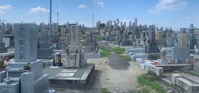 奈良市の五条西山共同墓地