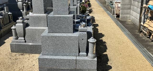 大阪市東住吉区の恩楽寺墓地