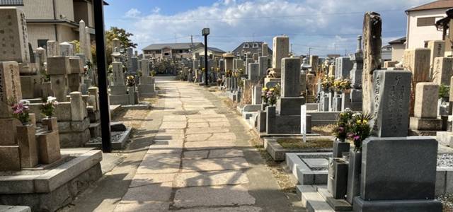 大阪府泉北郡の忠岡町共有墓地